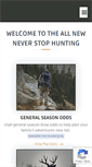 Mobile Screenshot of neverstophunting.com